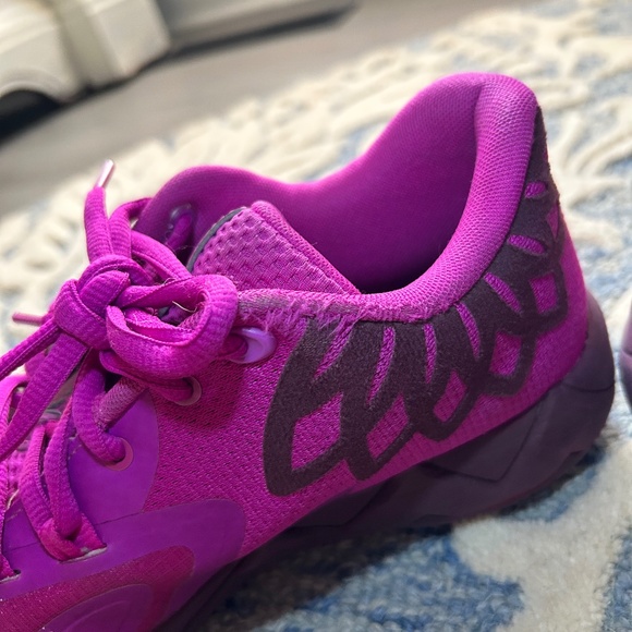 MB.01 Disco Lo Basketball Shoes Size 8.5 Deep Orchid / Pickled Beet - Mens - Picture 10 of 13